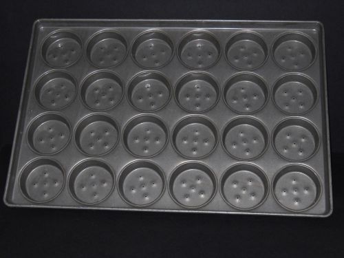 Hamburger bun pan  24 bun count (29&#034; x 20&#034; pan)  4&#034; x 1 1/8&#034; glazed no stick pan for sale