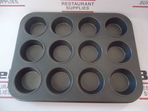*NEW* Update MPNS-12 Non-Stick Carbon Steel 12 Cup Muffin Cupcake Pan FREE SHIP