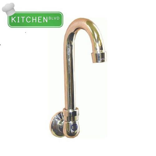 Wall mount faucet  3-1/2&#034; gooseneck spout single backsplash base for sale