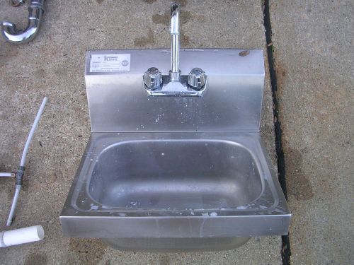 Krowne ss wall hung hand sink w/ faucet hs-2 w/ mixer valve for sale