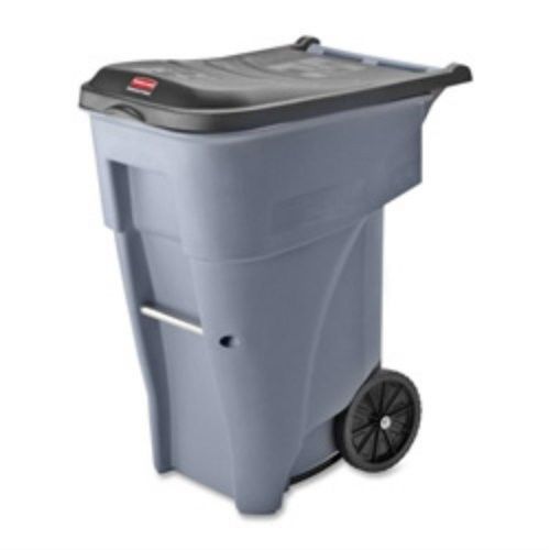 Rubbermaid trash can with wheels, 95 gallon, lot of 2 for sale