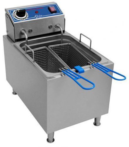 Globe Electric Countertop Fryer, PF16E, Commercial, Kitchen, New, Concession