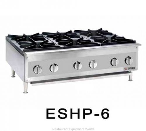Saturn commercial gas hot plate, 4 burners, nat gas, medium duty (eshp-4) for sale