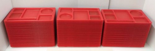 70 Cambro 915CW School Cafeteria Serving Lunch Tray Lot~More Available~All Red