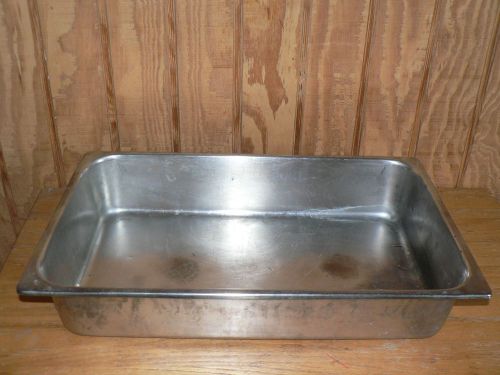 stainless steel full size 4 inch deep steam table pan SERCO