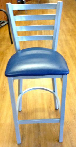 (15) Ladder Back Metal Bar Stools