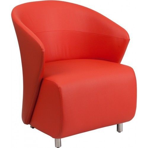 Flash furniture zb-6-gg red leather reception chair for sale