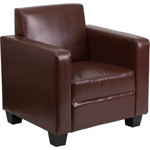 Flash furniture y-h902-1-bn-lea-gg grand series brown leather chair for sale