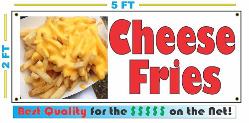 Full Color CHEESE FRIES BANNER Sign NEW XL Larger Size Best Quality for the $$$$