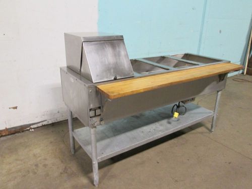 &#034;eagle&#034; h.d. commercial s.s. electric 4 hot steam wells kitchen serving line for sale