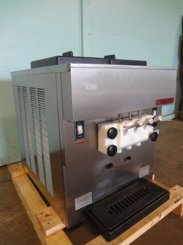 Hd commercial&#034;sani serv&#034; c-top ice cream machine 2 flavor+twist, air cooled, 3ph for sale