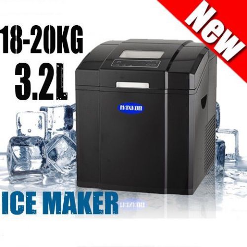Black 3.2L Portable Ice Cube Maker Machine Quick Easy Auto Home Fast Snow