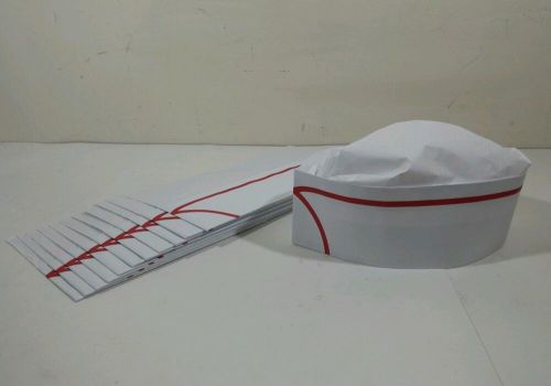 500 lot Old Style Paper Hat Overseas Classy Cap Restaurant Diner Hair Net Rocket
