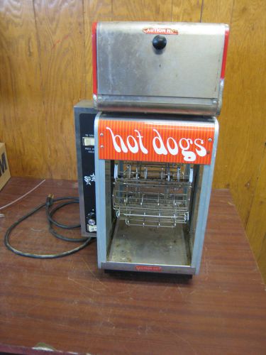 Vintage STAR COMMERCIAL TABLETOP HOT DOG MACHINE MODEL 174 W/ BUN WARMER