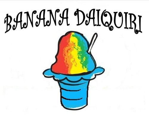 BANANA DAIQUIRI SYRUP MIX Snow CONE/SHAVED ICE Flavr GALLON CONCENTRATE FLAVOR
