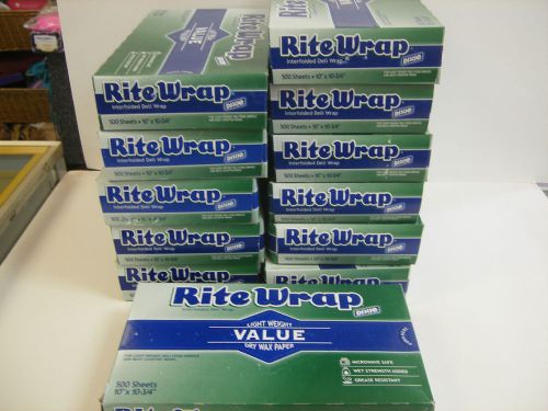 6 Rite Wrap Light Weight Value Det Wax Paper 500 Sheets Per Box