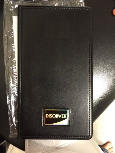 1 Black Discover GUEST CHECK PRESENTER Credit Card Bill Receipt Holder