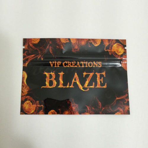 100 Blaze 1.5g EMPTY** mylar ziplock bags (good for crafts incense jewelry)