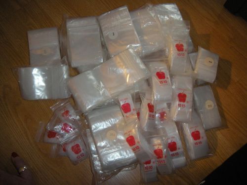 New 3700 baggies small ziplock bags apple brand mix crafts pills jewelry coins for sale