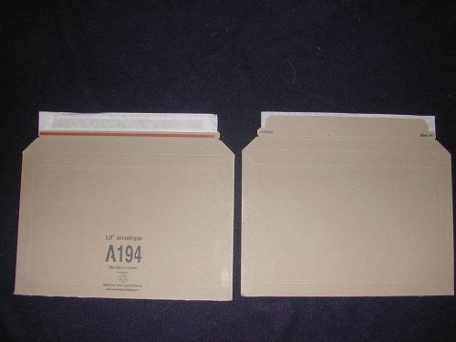 10 A194 Lil envelope book mailer stiff brown cardboard Amazon style packaging
