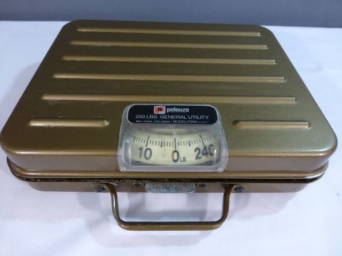 Pelouze p250 heavy duty 250 lbs utility shipping scale portable free shipping for sale