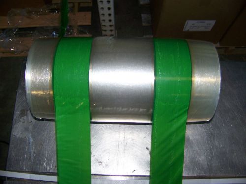 15&#034; x 5000&#039; PVC Overwrap Cling Produce Film (Printed Corn Film - Green Stripes)