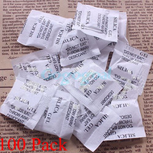 100 packs 1 gram drypack silica gel packets desiccant ship drier moisture absorb for sale