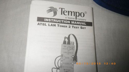 Tempo at8l lan toner 2 test set 200gx with pouch for sale