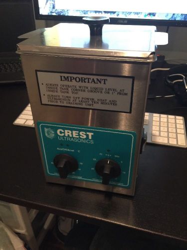 Crest cp200ht .5 gal utrasonic cleaner w/ timer, heater and basket for sale