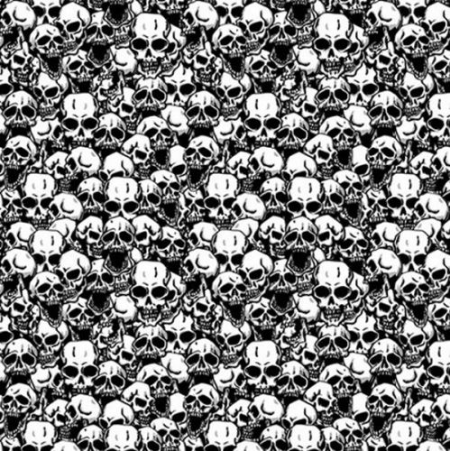 HYDROGRAPHIC WATER TRANSFER FILM HYDRO DIP dipping graphic reaper skulls black