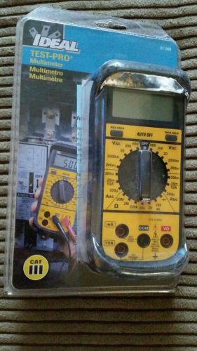 IDEAL Test-Pro Contractor-Grade Multimeter 3 Phase Rotation True RMS Capacitan