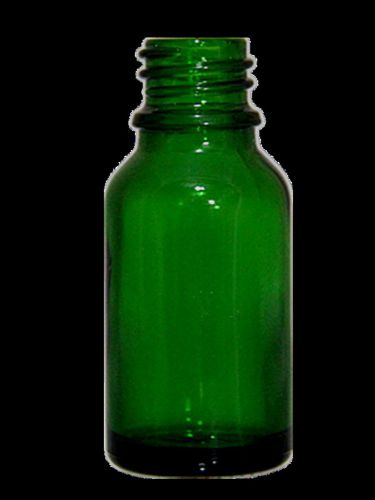 BOSTON ROUND GLASS BOTTLE 1/2 oz 15 ml GREEN  540 PCS