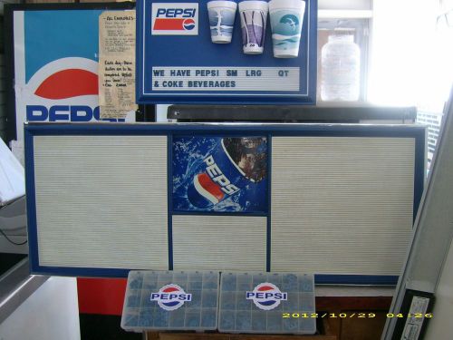 4ft Pepsi Menu Board Sign w/letter set kits &amp; more!