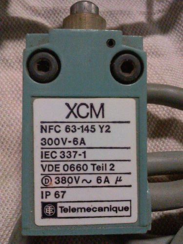 Limit switches (lot of two) Telemecanique (Schneider Electric) XCM NFC 63-145 Y2