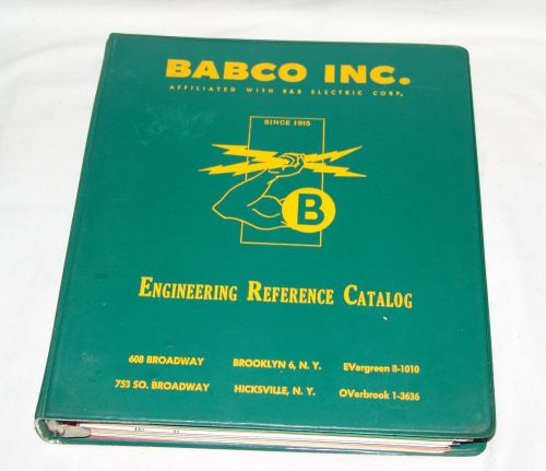 1960s babco inc. engineering reference catalogs bulletins industrial electrical for sale