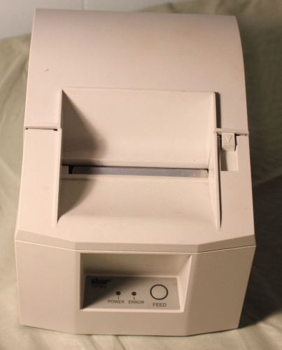 Used Star Micronics TSP600 Point of Sale Thermal Printer.  Grey color