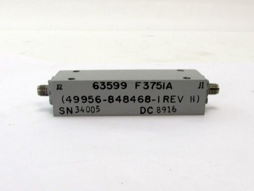 Narda microwaves bandpass filter, sma female f3751a / nsn: 5915-01-170-9983 for sale