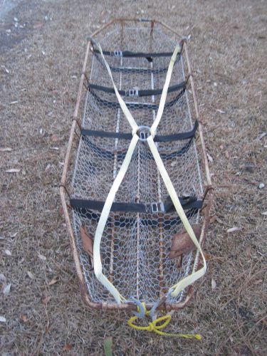 Vintage Military Litter Basket Stretcher Helicopter Rescue With Hoist Straps