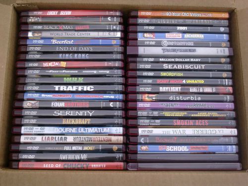 HDDVD Empty HD DVD Replacment Cases (Lot of 40) No Recycle Holes Free Shipping!