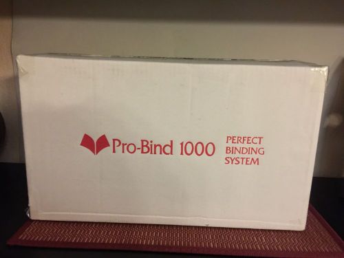 Pro-bind 1000 thermal binding equipment - pro bind 1000 new for sale