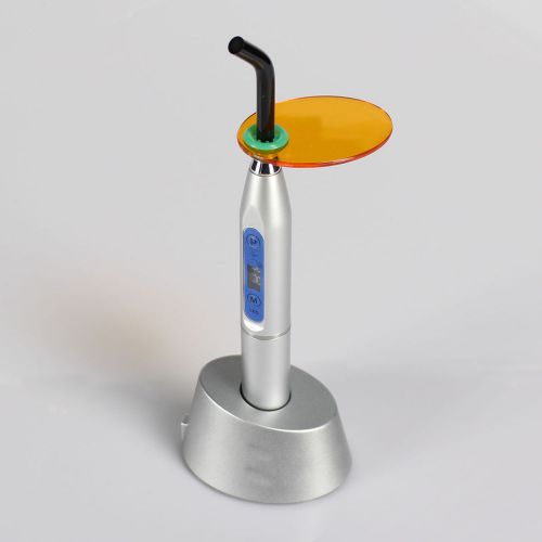 Silver Wireless Cordless 1500mw 5W Dentist LED Health Dental Curing Light Lamp