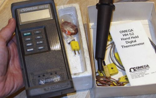 Omega hh-52 handheld digital thermometer for sale