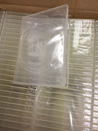 100 clear blank single dvd cases premium 14mm thick lot for sale