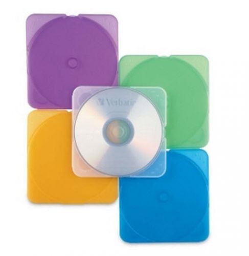 Verbatim 93804 TRIMpak CD / DVD Color Case - Jewel Case - Book Fold - Plastic