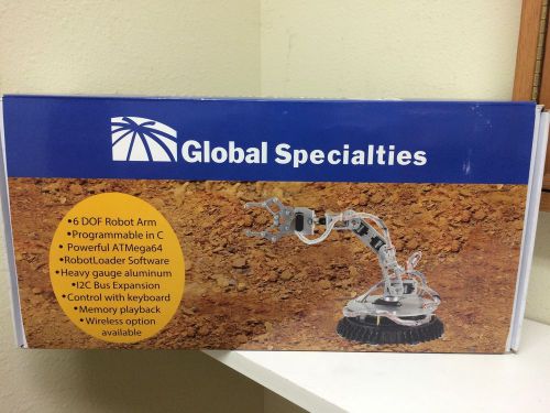 Global Specialties R700 Silver Vector Robotic Arm, 18&#034; x 14&#034;, Base Diameter: 7.5