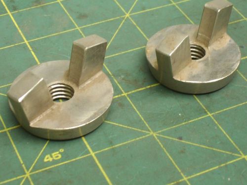 Stainless steel wing nuts 1/2-13 1-57/64 overall diameter (lot of 2) #57653 for sale