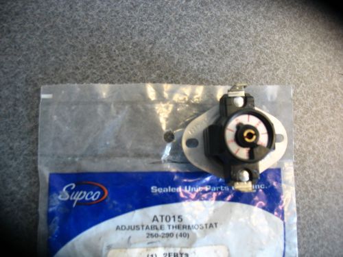 New Supco Limit Adjustable Thermostat AT015 Range 350-290 Lot + Therm-o-metric