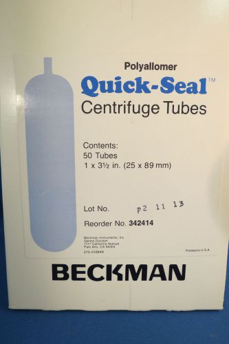Beckman Quick-Seal Centrifuge Tubes 39 mL 25 x 89 mm (Qty. 50) #342414
