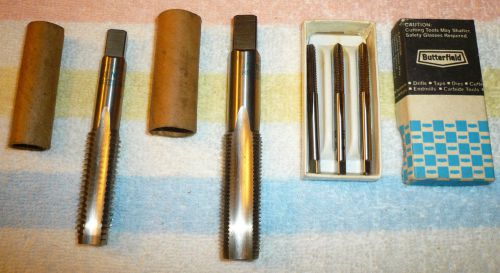 Lot of 5 Butterfield Taps, 3/4&#034; NF 16, 5/8&#034; NC 11, SET 10-32 NF (3 Pieces)