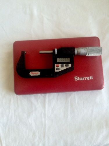 Starrett 731 1-2 inch, digital  micrometer w/spc output for sale